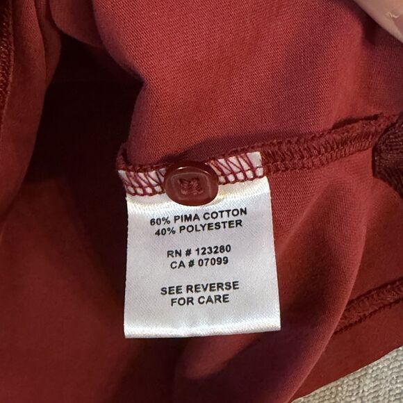 Travis Mathew Shirt Mens Large Red Short Sleeve Polo Golf Casual Tennis Preppy - Picture 5 of 8